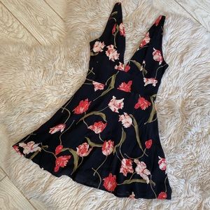 Privacy please dress Deep V minidress